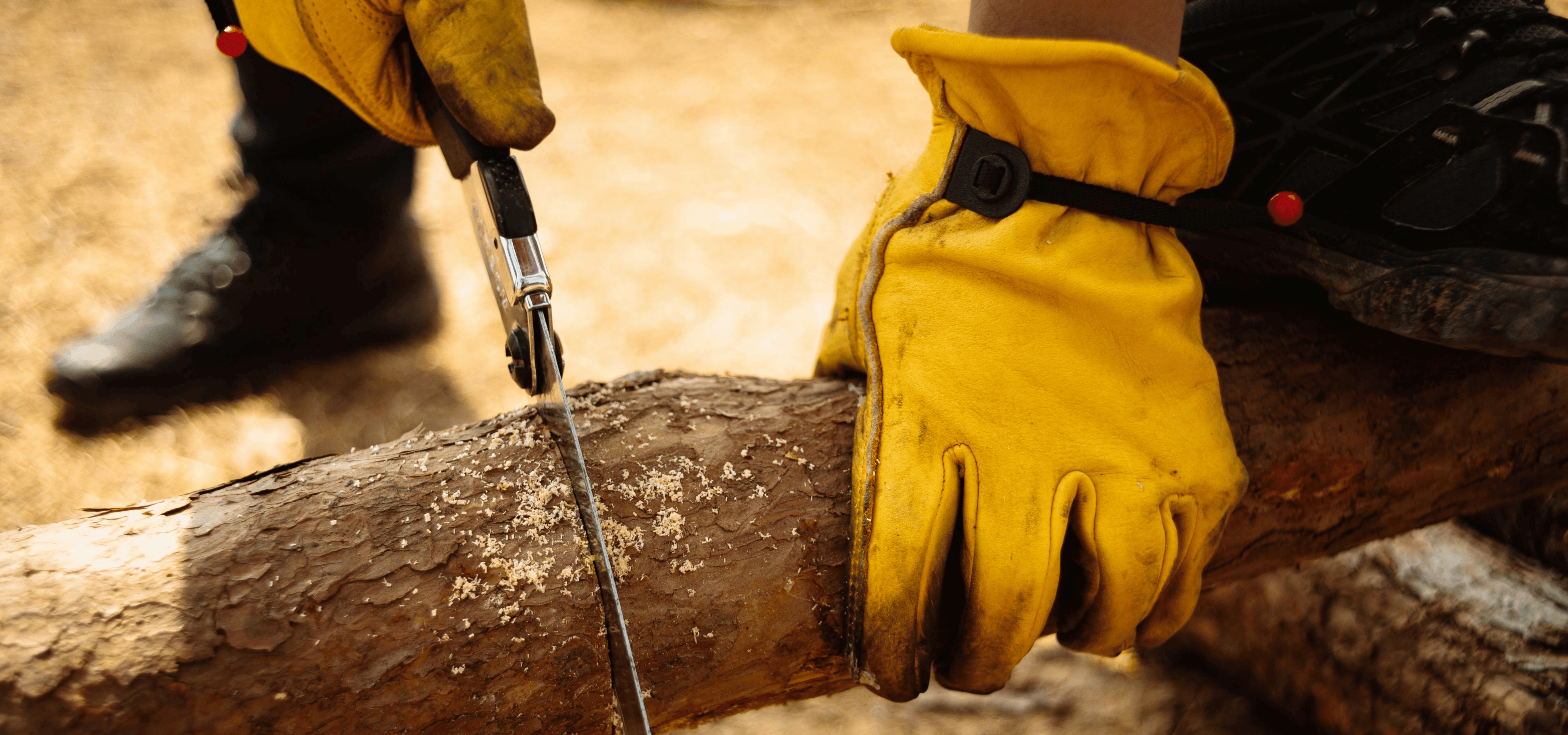 Guantes de carnaza