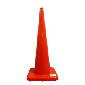 CONO DE SEGURIDAD CON BASE 91 CM NARANJA